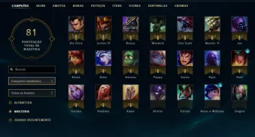Vendo conta lol, lvl 33