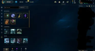 CONTA COM 8 GEMAS 20 SKINS 1010 ESPOLIOS EZREAL ULTIMATE
