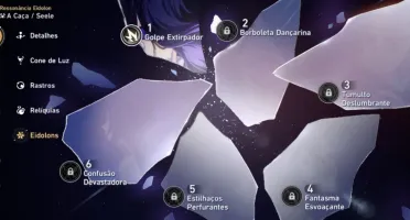 Honkai: Star Rail - LVL 35 com Seele (E1), Welt e Bailu.