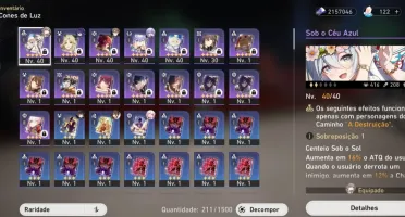 Honkai: Star Rail - LVL 35 com Seele (E1), Welt e Bailu.