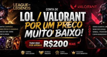 Conta Lol + Valorant À Venda