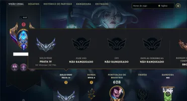 Prata 4 com TODOS os Champs e 181 Skins ( MID / ADC )
