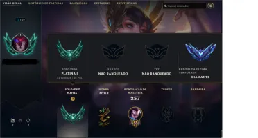 Conta Platina League of Legends- pode trocar e-mail/senha