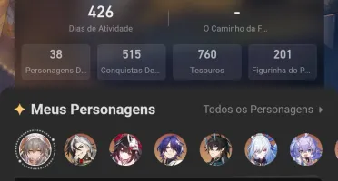 Contas Genshin Impact E Honkai Star Rail (Conjunto)