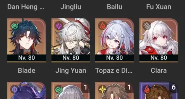 Contas Genshin Impact E Honkai Star Rail (Conjunto)
