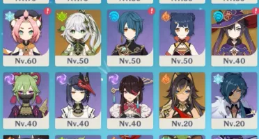Conta Genshin Ar54 com Mavuika, Citlali, Furina, Neuvilette+