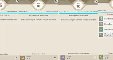 Conta Genshin impact AR 57 muitos 5* e armas 5*