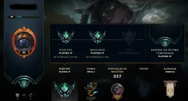 Conta Platina 4 - League of Legends