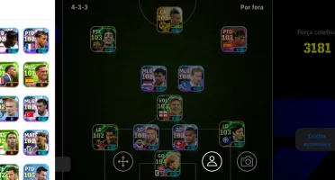 CONTA TOP eFootball 2026 🔥 3180 Força Coletiva | Time Insa