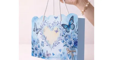 Kit 15 Sacolinhas Flores e Borboletas - Pegue e Monte