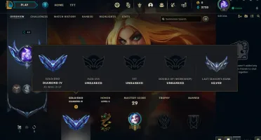 CONTA LOL DIAMANTE 4