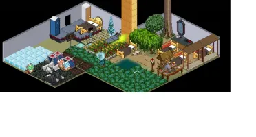 Diversos mobs no habbo