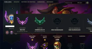 Mestre com 90 Champs e 19 Skins +1 Prestigio