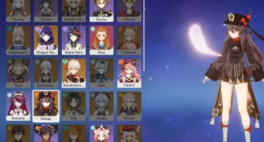 Conta Genshin AR53, com hutao + 7 personagens 5 estrelas.