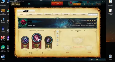 Conta League of Legends lv 30 / 17champs e 5skins