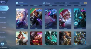 Conta Mobile Legends Nível 52