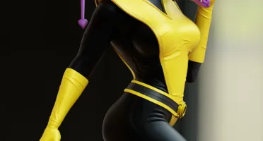 Kitty Pryde 3D - Arquivo .Stl Para Impressão 3D