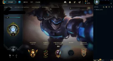 Conta smurf Gold 3 com Ezreal Pulsefire