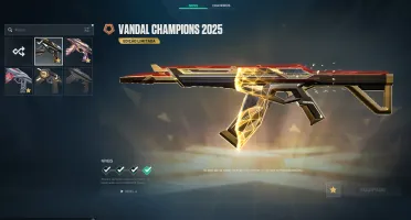 Valorant, Ouro Lvl 140 | Champions 2025 Butterfly + Vandal |