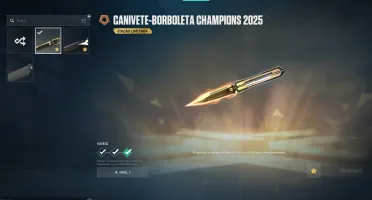 Valorant, Ouro Lvl 140 | Champions 2025 Butterfly + Vandal |
