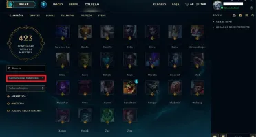Conta no LOL Ouro 3