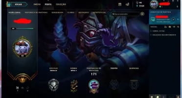 conta de lol 53 skins com kayle juiza