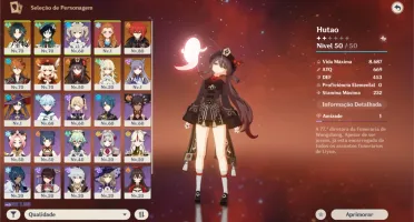 Conta Genshin Impact, 8 Personagens 5* + 3 Armas 5*