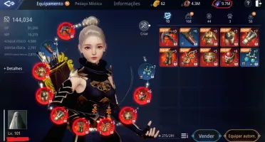 mir4 arqueira lvl 104 144k power NA 21
