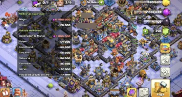 Conta clash os clans CV 18 full