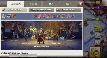 Conta clash os clans CV 18 full