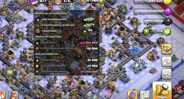 Conta clash os clans CV 18 full