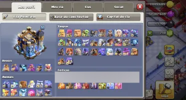 Conta clash os clans CV 18 full