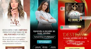 Páginas De Vendas 100% Canva - Modelos Premium Black
