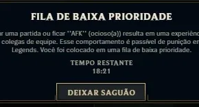 TIRAMOS FILA DE BAIXA PRIORIDADE (LEAVE BURSTER) -LOL