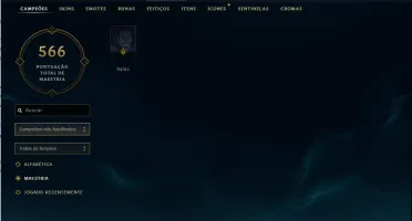 Conta Full Champ, 122 Skins
