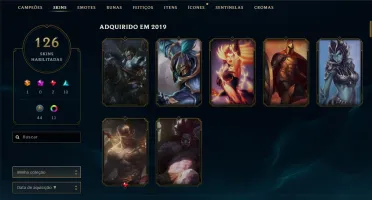 Conta Full Champ, 122 Skins
