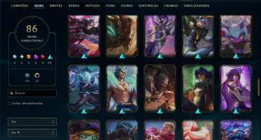 Mestre com 110 Champs e 86 Skins ( 82 PDL )