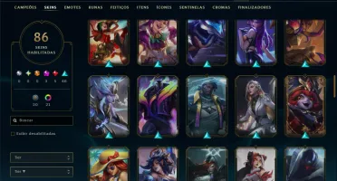 Mestre com 110 Champs e 86 Skins ( 82 PDL )