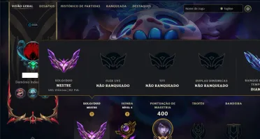 Mestre com 110 Champs e 86 Skins ( 82 PDL )
