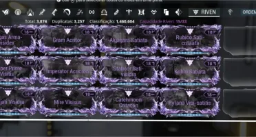 CONTA WARFRAME MR 29 + RIVENS