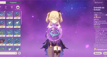 Conta genshin impact rank 26, tem stamina máxima.