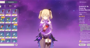 Conta genshin impact rank 26, tem stamina máxima.