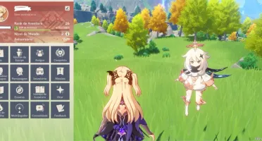 Conta genshin impact rank 26, tem stamina máxima.