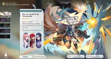 Conta Honkai Star rail 30K JADES e 8 personagens 5 estrela
