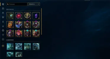 Conta de LOL +100 Skins/Todos os Champs/Ouro+
