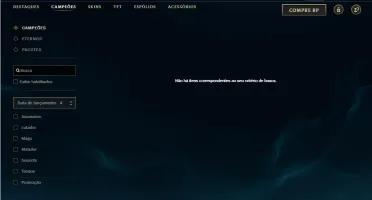 Conta de LOL +100 Skins/Todos os Champs/Ouro+