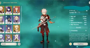 ✨CONTA GENSHIN IMPACT AR 49 COM KAZUHA,RAIDEN+ARCO DE AMOS✨