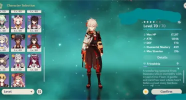 ✨CONTA GENSHIN IMPACT AR 49 COM KAZUHA,RAIDEN+ARCO DE AMOS✨