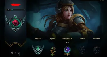 Conta Platina 2 Boa Para Upar 30 champs.
