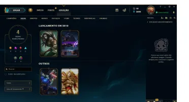 conta lol level 30 unranked